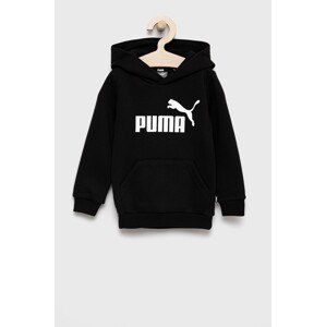 Dječja dukserica Puma boja: crna, s kapuljačom