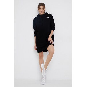 Pamučna dukserica The North Face za žene, boja: crna, s kapuljačom