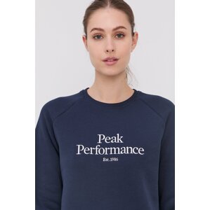 Dukserica Peak Performance za žene, boja: tamno plava