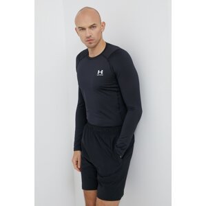 Majica dugih rukava Under Armour za muškarce, boja: crna
