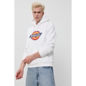 Dukserica Dickies za muškarce, boja: bijela, s kapuljačom, DK0A4XCBWHX-WHITE