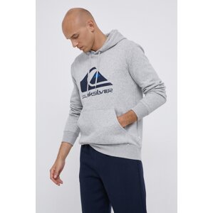 Dukserica Quiksilver za muškarce, boja: siva, s kapuljačom