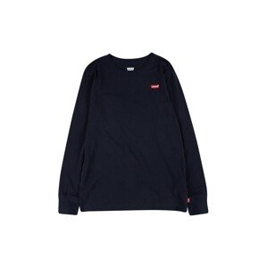 Dječja majica dugih rukava Levi's boja: crna