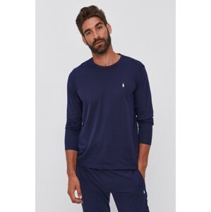 Majica dugih rukava Polo Ralph Lauren za muškarce, boja: tamno plava, 714844759002