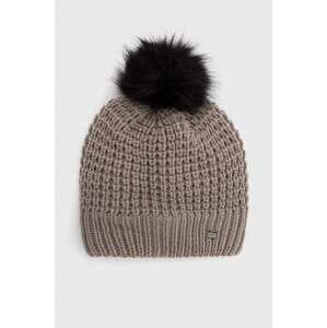 Kapa Helly Hansen boja: siva, od debelog pletiva