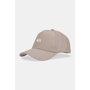 Kapa Armani Exchange boja: zelena, s aplikacijom