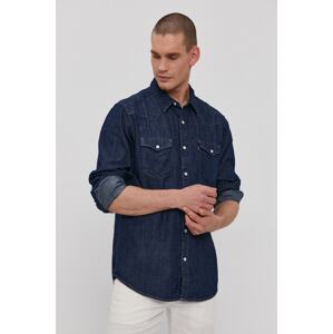 Pamučna košulja Levi's za muškarce, boja: tamno plava, 85744.0000-Blues