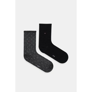 Čarape Tommy Hilfiger 2-pack boja: crna, 100001493