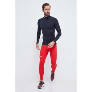 Tajice za trening Under Armour boja: crvena, bez uzorka