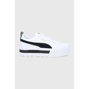 Cipele Puma Mayze Lth Wn boja: bijela, s platformom, 381983