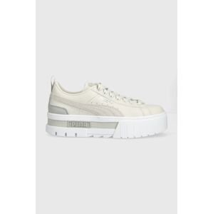 Cipele Puma Mayze Lth Wn boja: siva, s platformom, 381983