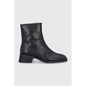 Kožne gležnjače Vagabond Shoemakers za žene, boja: crna