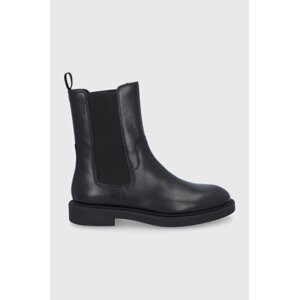 Kožne gležnjače Vagabond Shoemakers za žene, boja: crna