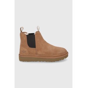 Gležnjače od brušene kože UGG Neumel Chelsea za muškarce, boja: smeđa 1121644-CHE