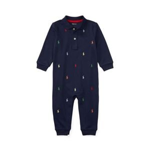 Kombinezon bez rukava za bebe Polo Ralph Lauren boja: tamno plava