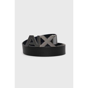 Kožni remen Armani Exchange za muškarce, boja: crna