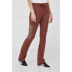 Hlače adidas Originals za žene, boja: smeđa