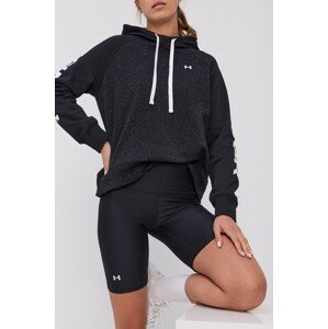 Kratke hlače za trening Under Armour za žene, boja: crna, glatki materijal, visoki struk, 1360939