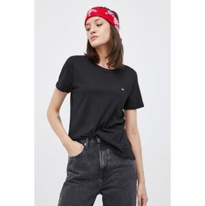 Pamučna majica Tommy Jeans boja: bijela, DW0DW11459