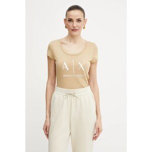 Pamučna majica Armani Exchange boja: ružičasta
