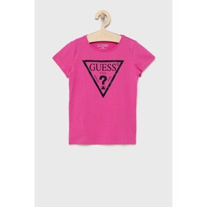 Guess - Dječja pamučna majica kratkih rukava