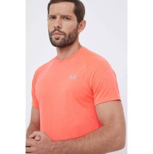 Majica kratkih rukava za trčanje Under Armour boja: crvena, bez uzorka