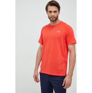 Majica kratkih rukava za trčanje Under Armour boja: crvena, jednobojni model
