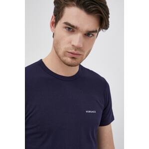 Majica kratkih rukava Versace (2-pack) za muškarce, boja: tamno plava