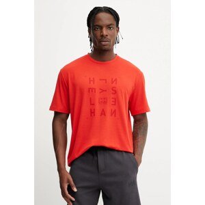 Majica kratkih rukava Helly Hansen SKOG RECYCLED GRAPHIC za muškarce, boja: zelena, s tiskom, 63082