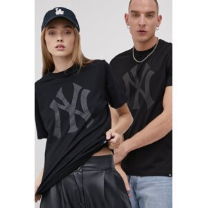 Pamučna majica 47 brand MLB New York Yankees boja: crna