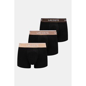 Bokserice Lacoste 3-pack za muškarce, boja: crna