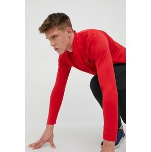 Majica dugih rukava Under Armour za muškarce, boja: crvena, jednobojni model