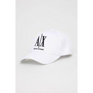 Pamučna kapa sa šiltom Armani Exchange boja: bijela, s aplikacijom, 954047 CC811 NOS