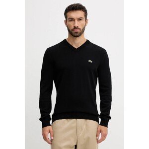 Pulover Lacoste za muškarce, boja: crna