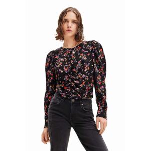 Bluza Desigual za žene, boja: crna, s uzorkom