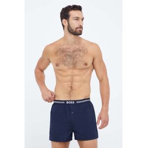 Pamučne bokserice BOSS 3-pack boja: tamno plava
