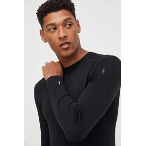 Funkcionalna majica dugih rukava Smartwool Classic Thermal Merino boja: crna
