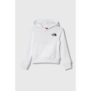 Dječja pamučna dukserica The North Face B GRAPHIC HOODIE 1 boja: bijela, s kapuljačom, s tiskom
