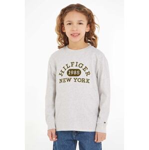 Bluza Tommy Hilfiger boja: siva, s uzorkom