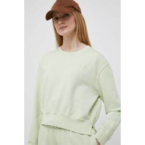 Pamučna dukserica Pepe Jeans ADRIANA za žene, boja: zelena, glatka