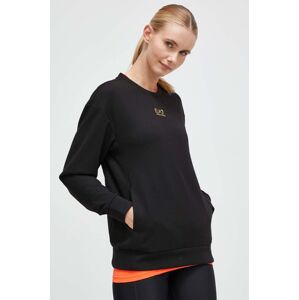 Dukserica EA7 Emporio Armani za žene, boja: crna, bez uzorka