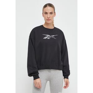 Dukserica Reebok MODERN SAFARI za žene, boja: crna, s tiskom