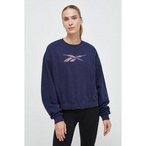 Dukserica Reebok MODERN SAFARI za žene, boja: tamno plava, s tiskom