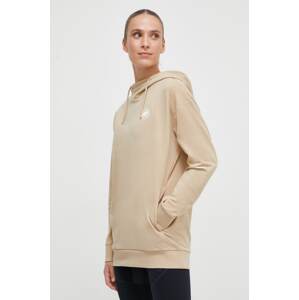 Dukserica Mammut ML Hoody Original boja: bež, s kapuljačom, s tiskom