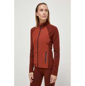 Sportska dukserica Smartwool Intraknit Active boja: smeđa, bez uzorka