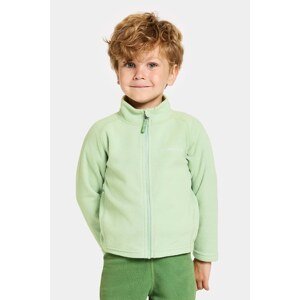 Dječja dukserica Didriksons MONTE KIDS FULLZIP boja: zelena, bez uzorka