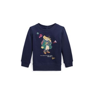 Dukserica za bebe Polo Ralph Lauren boja: tamno plava, s tiskom