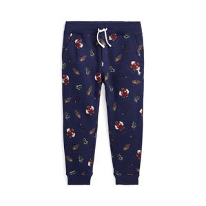 Dječji donji dio trenirke Polo Ralph Lauren boja: tamno plava, s uzorkom