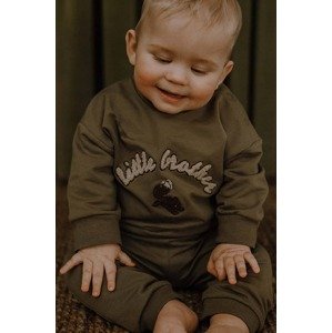 Dukserica za bebe That's mine 005073 Finley Little Brother Sweatshirt boja: smeđa, s aplikacijom