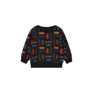 Dukserica za bebe Levi's boja: crna, s uzorkom